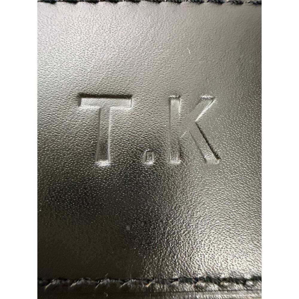 Louis Vuitton Name Tag w/ TK Black T K Leather Large Gold-tone France - Picture 10 of 11